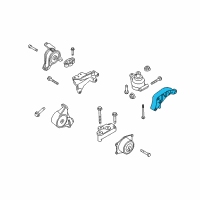 OEM 2008 Saturn Astra Rear Mount Bracket Diagram - 24459817