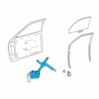 OEM 1997 Chevrolet Blazer Front Side Door Window Regulator Diagram - 15041706