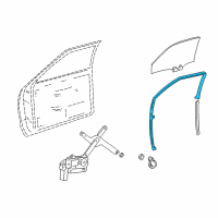 OEM 2000 Chevrolet S10 Run Channel Diagram - 15766923