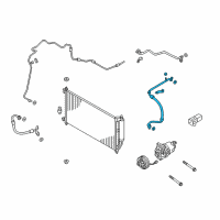 OEM 2018 Chevrolet City Express Lower Pressure Hose Diagram - 19318254