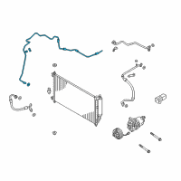 OEM 2017 Chevrolet City Express Evaporator Tube Diagram - 19317001