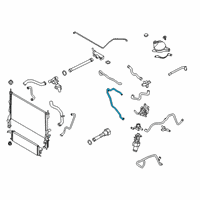 OEM 2021 Ford Transit-350 TUBE ASY - WATER OUTLET Diagram - LK4Z-8A519-M