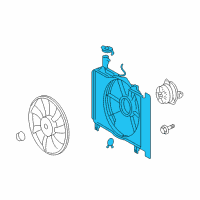 OEM Toyota Yaris Fan Shroud Diagram - 16711-21110