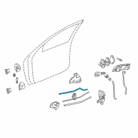 OEM 2000 Pontiac Sunfire Rod-Front Side Door Locking Diagram - 22652286