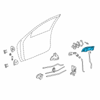 OEM 2002 Chevrolet Cavalier Handle Asm-Front Side Door Outside *Pa Diagram - 22620530