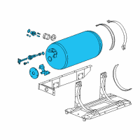 OEM 2015 GMC Sierra 2500 HD Fuel Tank Diagram - 22990929