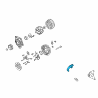 OEM 2003 Infiniti Q45 Bracket Alternator Diagram - 11710-AR000