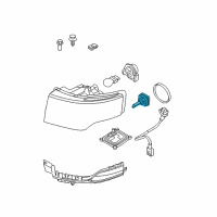 OEM Lincoln MKT Hid Bulb Diagram - 7L7Z-13N021-A