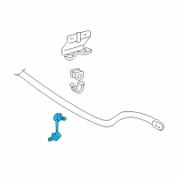 OEM Lexus GS430 Link Assy, Front Stabilizer, LH Diagram - 48810-30010