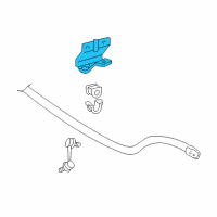 OEM 2000 Lexus GS400 Bracket, Front Stabilizer, NO.1 LH Diagram - 48807-30020