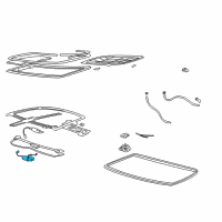 OEM Oldsmobile Alero Motor Asm, Sun Roof Actuator Diagram - 89023553