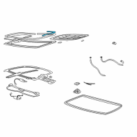 OEM 1997 Chevrolet Cavalier Weatherstrip Diagram - 22617022