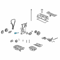 OEM Acura RSX Sensor Assembly, Crank Diagram - 37500-PNB-003