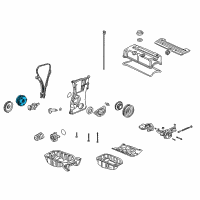 OEM 2005 Acura RSX Actuator Assembly, Vtc (46T) Diagram - 14310-RBC-003