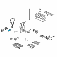 OEM 2005 Acura RSX Tensioner Assembly, Cam Chain Diagram - 14510-PRB-A01