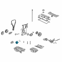 OEM 2004 Acura RSX Cooler, Engine Oil Diagram - 15500-PRB-A01