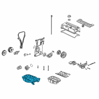 OEM 2002 Acura RSX Pan, Oil Diagram - 11200-PRB-000