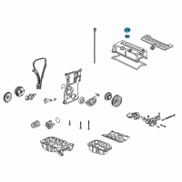 OEM Honda Civic Cap Assembly, Oil Filler Diagram - 15610-P8C-A00