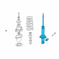 OEM 2004 Acura RSX Shock Absorber Unit, Rear Diagram - 52611-S6M-N04