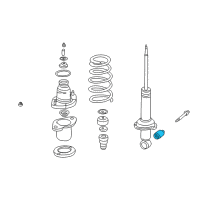 OEM 2003 Acura RSX Bush, Rear Shock Absorber (Lower) Diagram - 52622-S6M-004