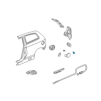 OEM Honda Civic Spring, Fuel Lid Opener Diagram - 74421-SS1-010