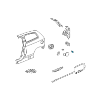 OEM 2003 Honda Civic Spring, Fuel Lid Opener Diagram - 74421-SS1-010