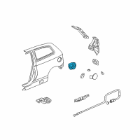 OEM Honda Civic Adapter, Fuel Cap Diagram - 63915-S5S-E00ZZ