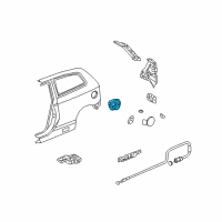 OEM 2005 Honda Civic Adapter, Fuel Cap Diagram - 63915-S5S-E00ZZ