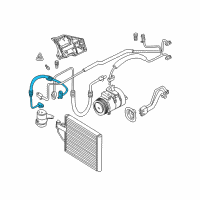 OEM 2003 BMW Z8 Condenser-Dryer Pressure Hose Assy Diagram - 64-53-8-377-252