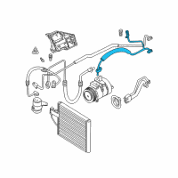 OEM 2003 BMW Z8 Suction Pipe Evaporator-Compressor Diagram - 64-53-8-377-250