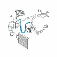 OEM 2002 BMW Z8 Pressure Hose, Compressor-Condenser Diagram - 64-53-8-377-251