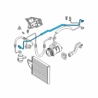 OEM 2002 BMW Z8 Dryer-Evaporator Pressure Hose Assy Diagram - 64-53-8-377-253