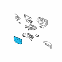 OEM 2008 Honda Accord Mirror, Passenger Side (R1400) (Heated) Diagram - 76203-TA0-A11