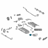 OEM 2019 Lexus ES300h Sensor, Battery Voltage Diagram - 89892-33040