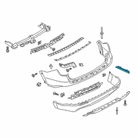 OEM 2021 Ford Explorer Reflector Diagram - LB5Z-13A565-A