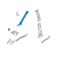 OEM 2006 Ford Escape Weatherstrip Pillar Trim Diagram - 6L8Z-7803598-AAA