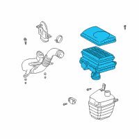 OEM 2002 Toyota Prius Air Cleaner Assembly Diagram - 17700-21090