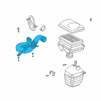 OEM 2003 Toyota Prius Inlet, Air Cleaner Diagram - 17751-21050