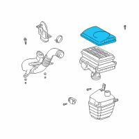 OEM 2002 Toyota Prius Cover Diagram - 17705-21020
