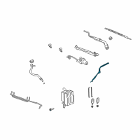 OEM Saturn Vue Reservoir Hose Diagram - 25899207