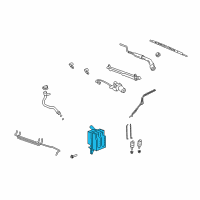 OEM 2009 Saturn Vue Washer Reservoir Diagram - 19256391