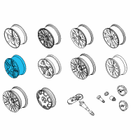 OEM 2014 Ford Mustang Wheel, Alloy Diagram - DR3Z-1007-A