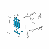 OEM 2012 Toyota Venza Radiator Assembly Diagram - 16400-0P220
