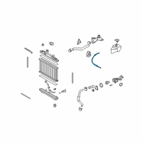 OEM 2011 Toyota Venza Overflow Hose Diagram - 16566-0P010