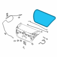 OEM 2020 Honda Civic Weatherstrip, Trunk Lid Diagram - 74865-TEY-Y01