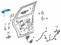 OEM 2021 Cadillac Escalade Handle, Outside Diagram - 13541307