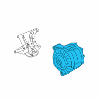 OEM Chevrolet Corvette Alternator Diagram - 25888970