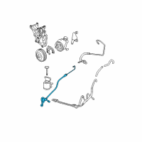 OEM Chevrolet Express 1500 Lower Pressure Line Diagram - 25784652