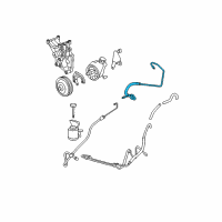 OEM 2010 GMC Savana 2500 Upper Pressure Line Diagram - 25925450