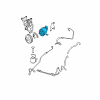 OEM 2012 Chevrolet Express 3500 Power Steering Pump Diagram - 84023339
